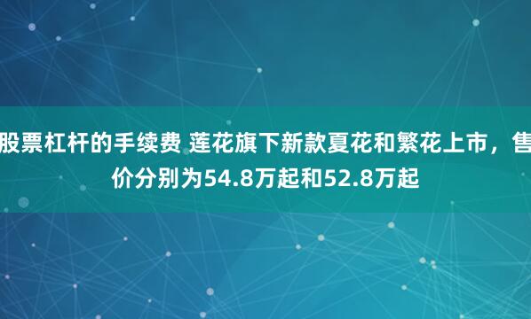 股票杠杆的手续费 莲花旗下新款夏花和繁花上市，售价分别为54.8万起和52.8万起