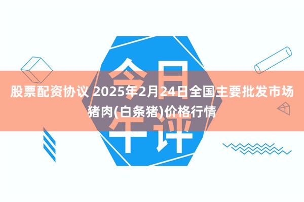 股票配资协议 2025年2月24日全国主要批发市场猪肉(白条猪)价格行情